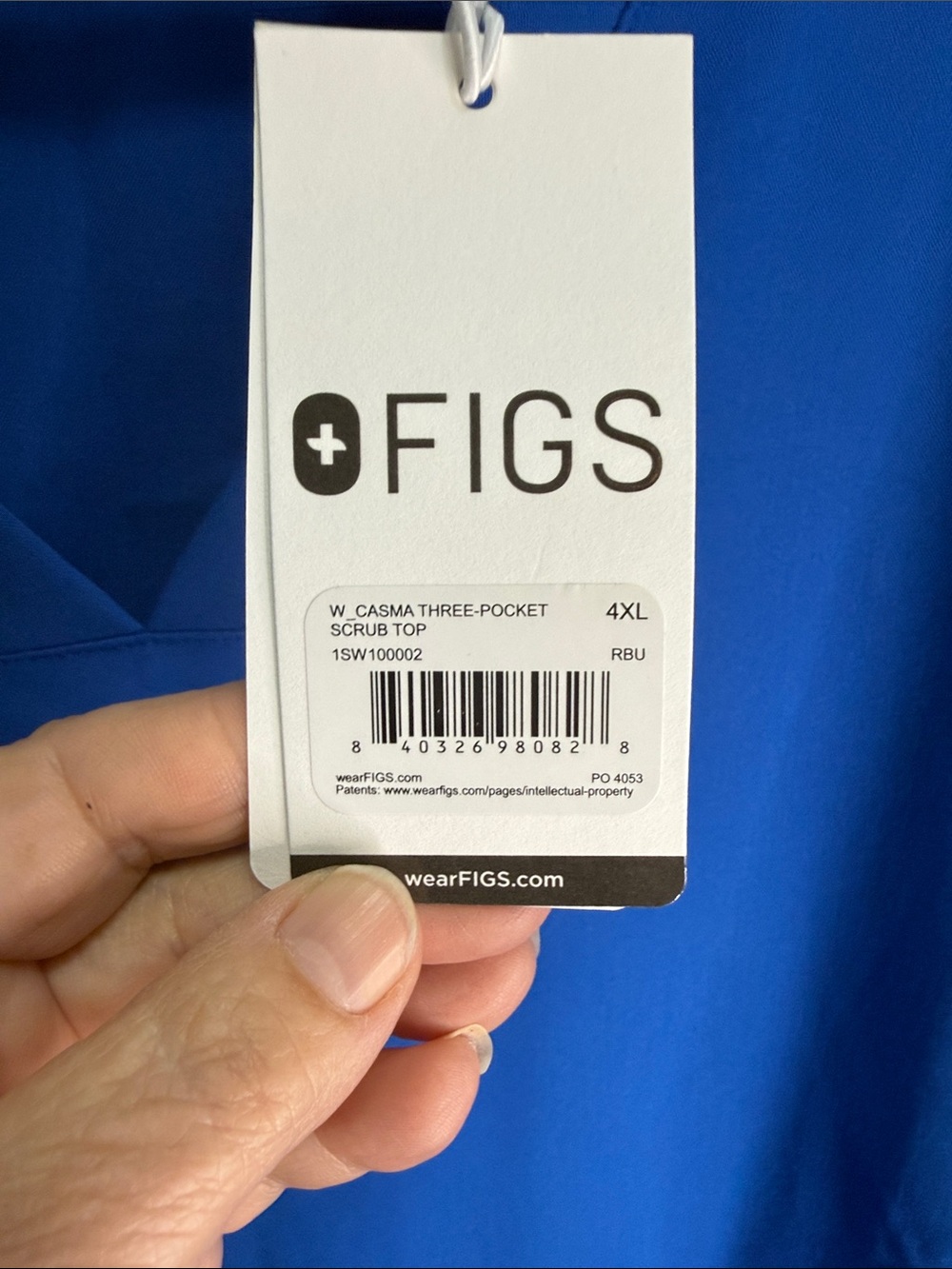NWT Figs Casma 3 Pocket Scrub top 4XL - Picture 5 of 5